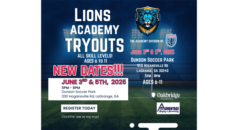 Fall 2025 Academy Tryouts!